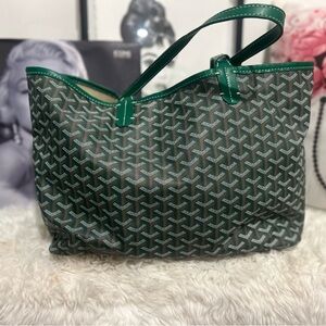 Emerald and Gray Women's Tote